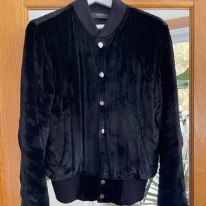 AMIRI Black Velvet Bomber Jacket